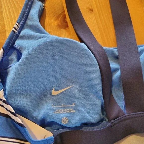 Women's Nike Wave-Stripe V-Back Tankini Top  Size S - Picture 8 of 11